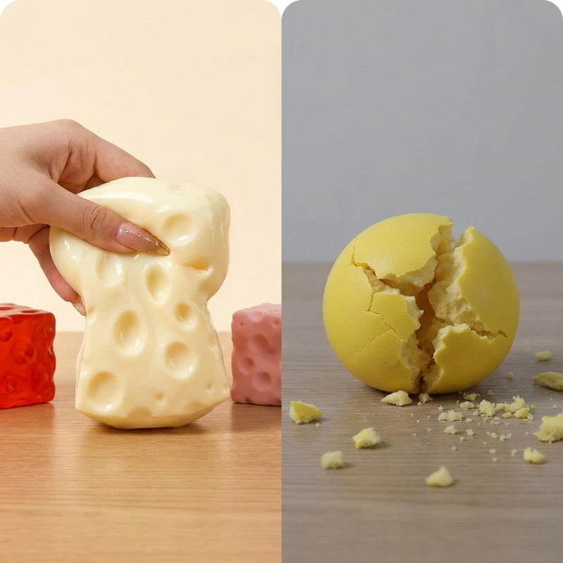 Squisha vs foam stress ball