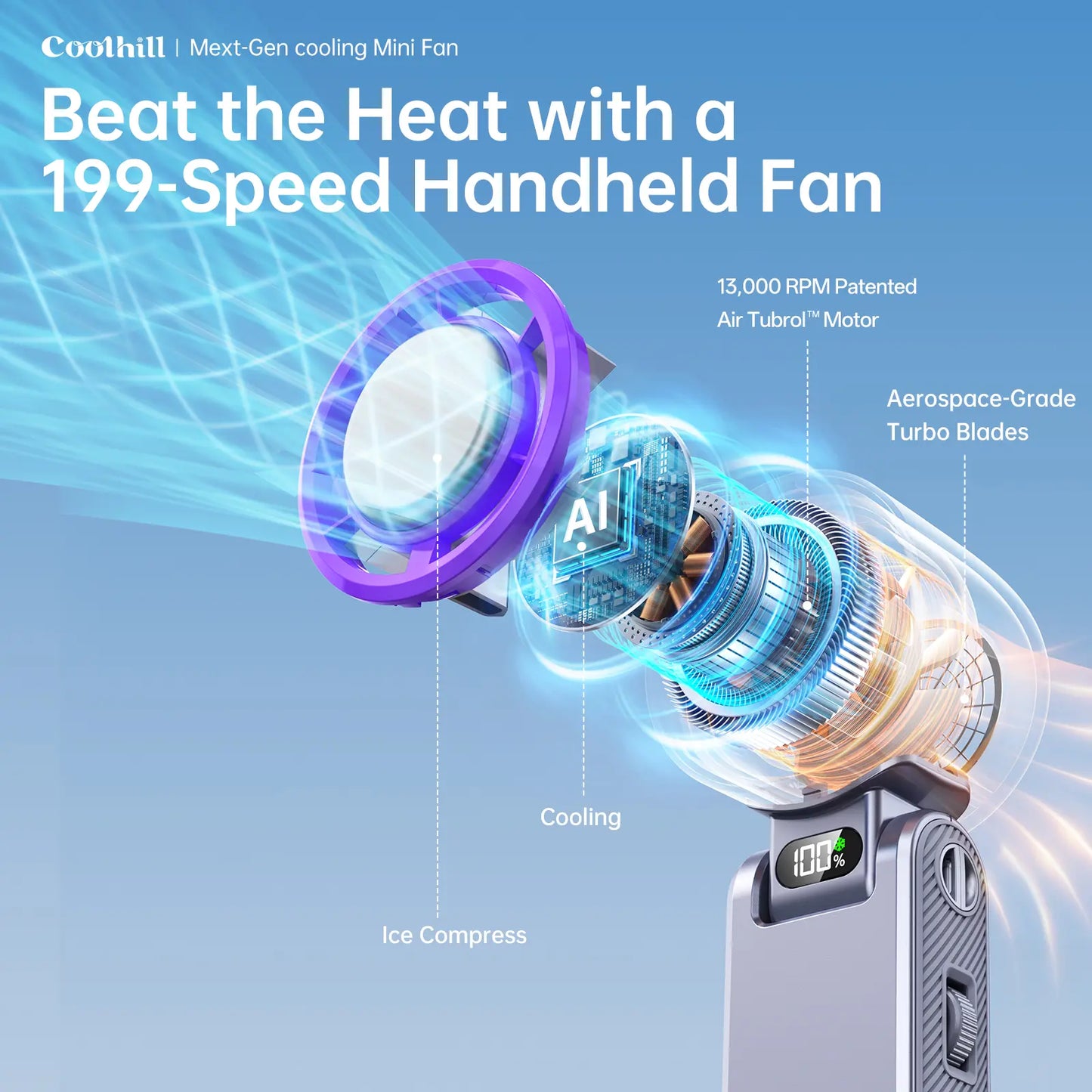 AeroChill Handheld Fan