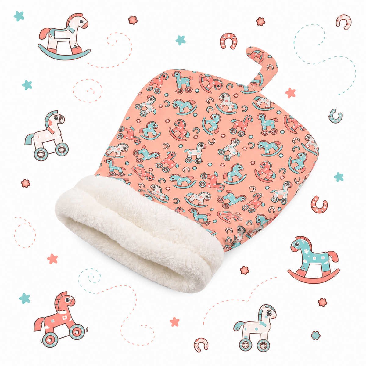 Cozy Hideaway Cat Bed - Blush Pink