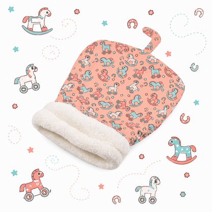 Cozy Hideaway Cat Bed - Blush Pink
