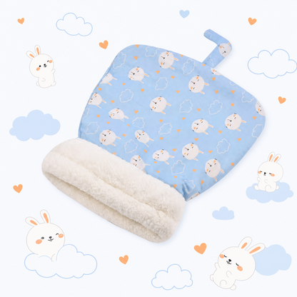 Cozy Hideaway Cat Bed - Sky Blue