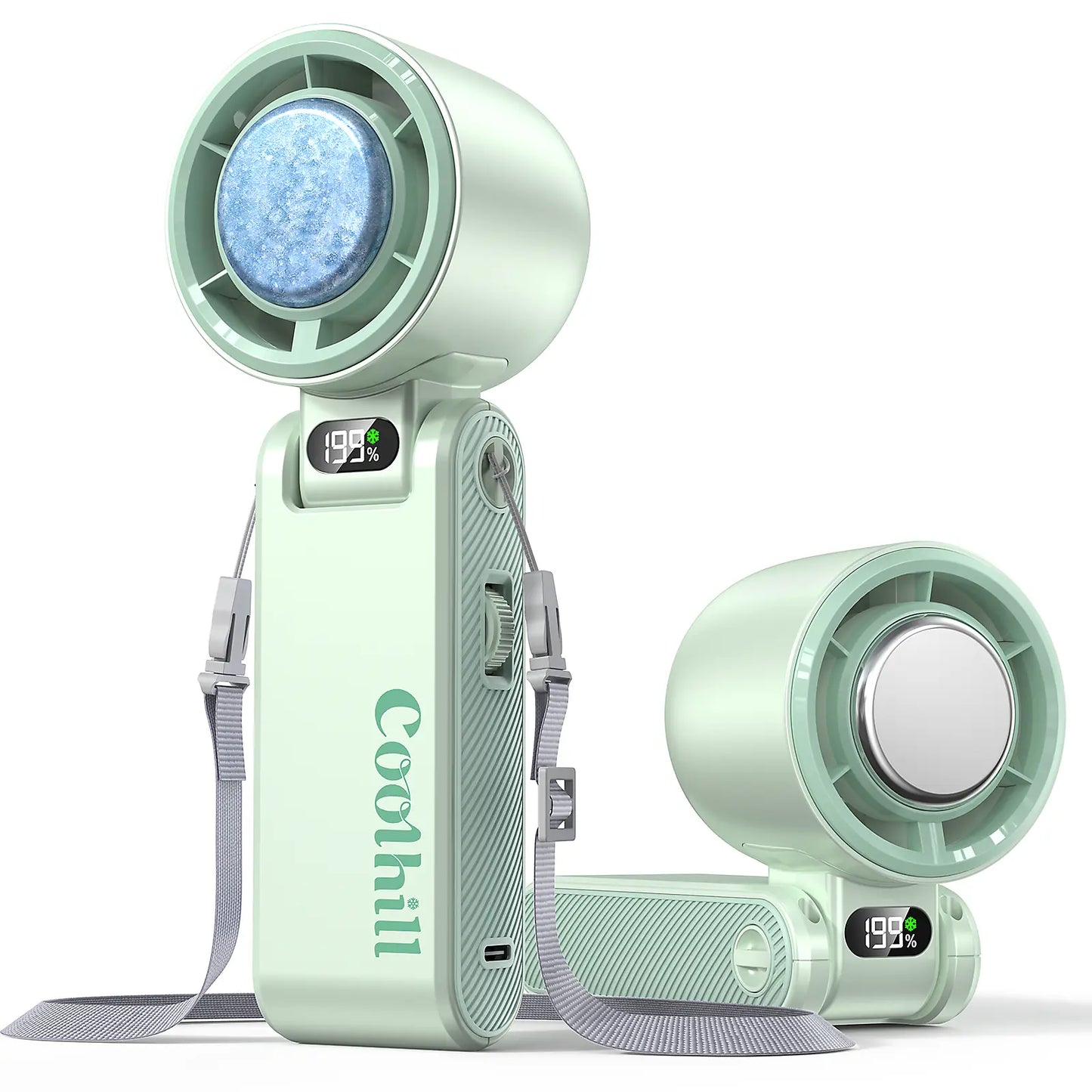 AeroChill Handheld Fan - Green