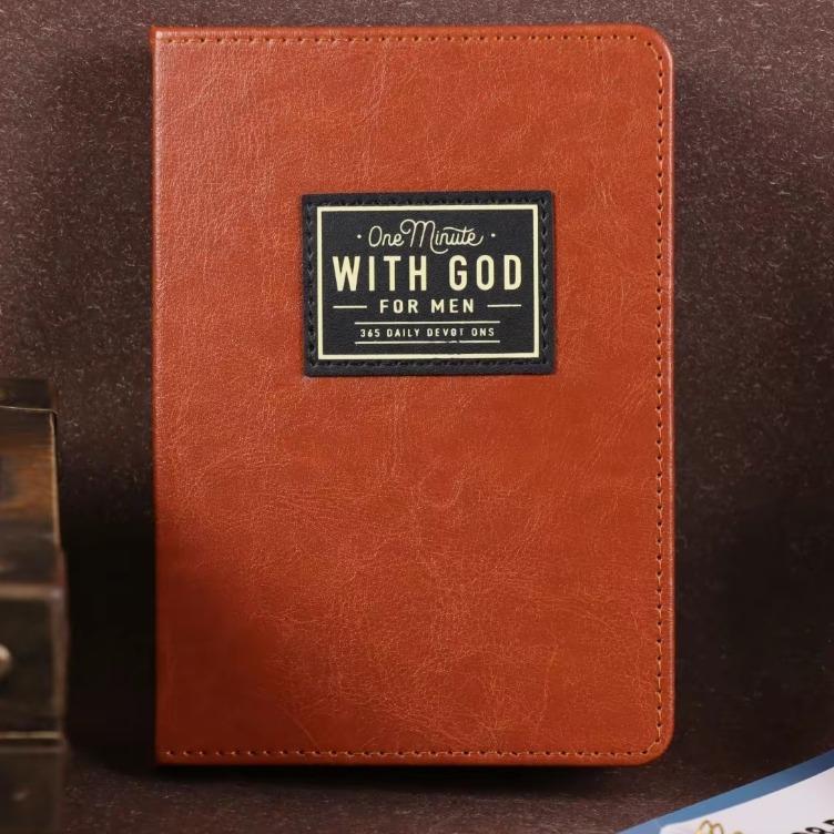 One Minute with God for Men devotional journal cover