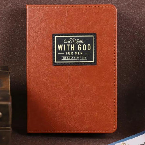 One Minute with God for Men devotional journal cover