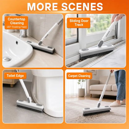 Nettra 3-in-1 Floor Scrub Brush