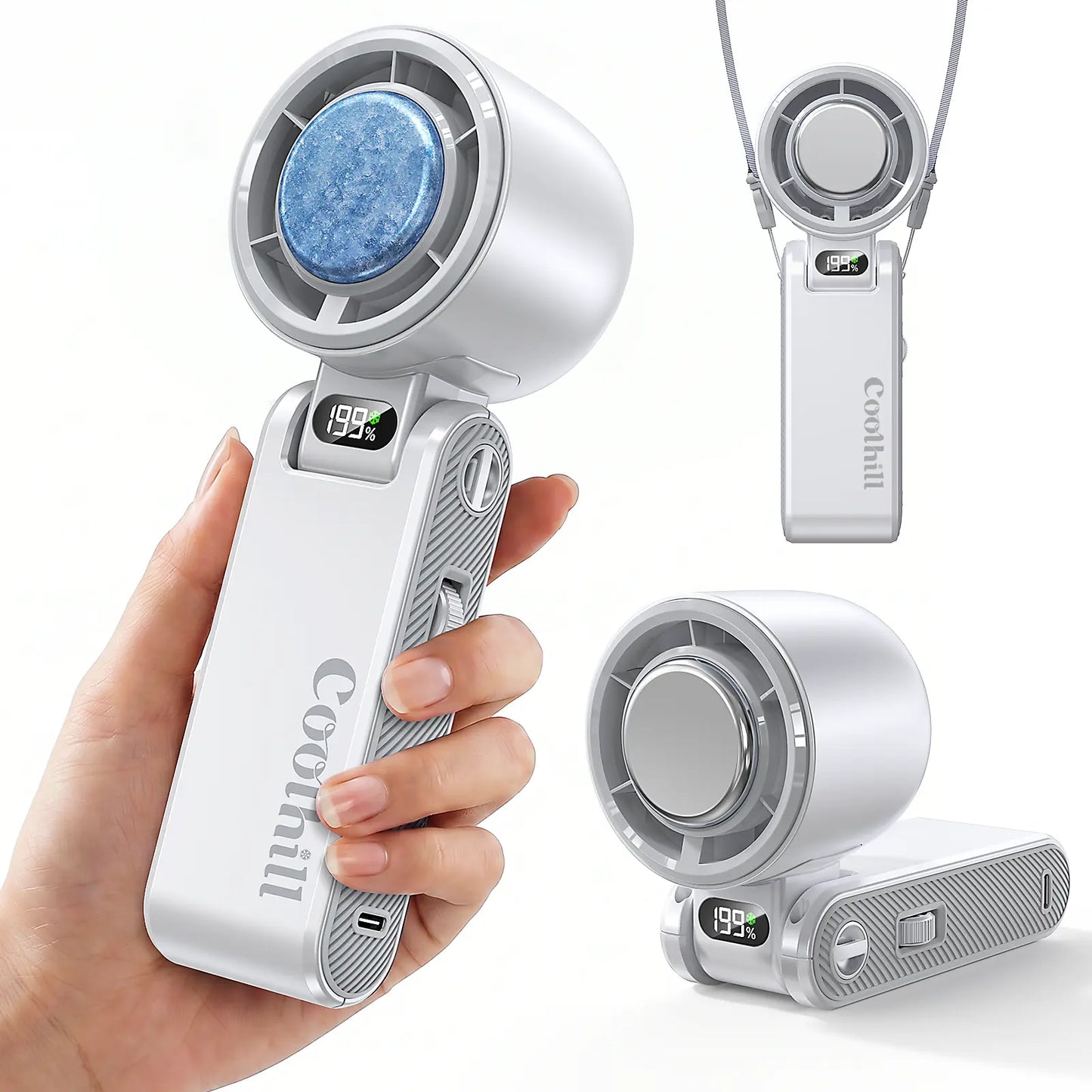 AeroChill Handheld Fan - White