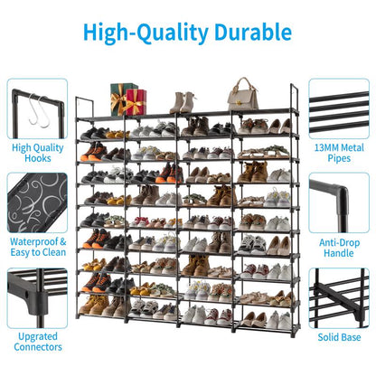 Verta 10-Tier Shoe Rack assembly