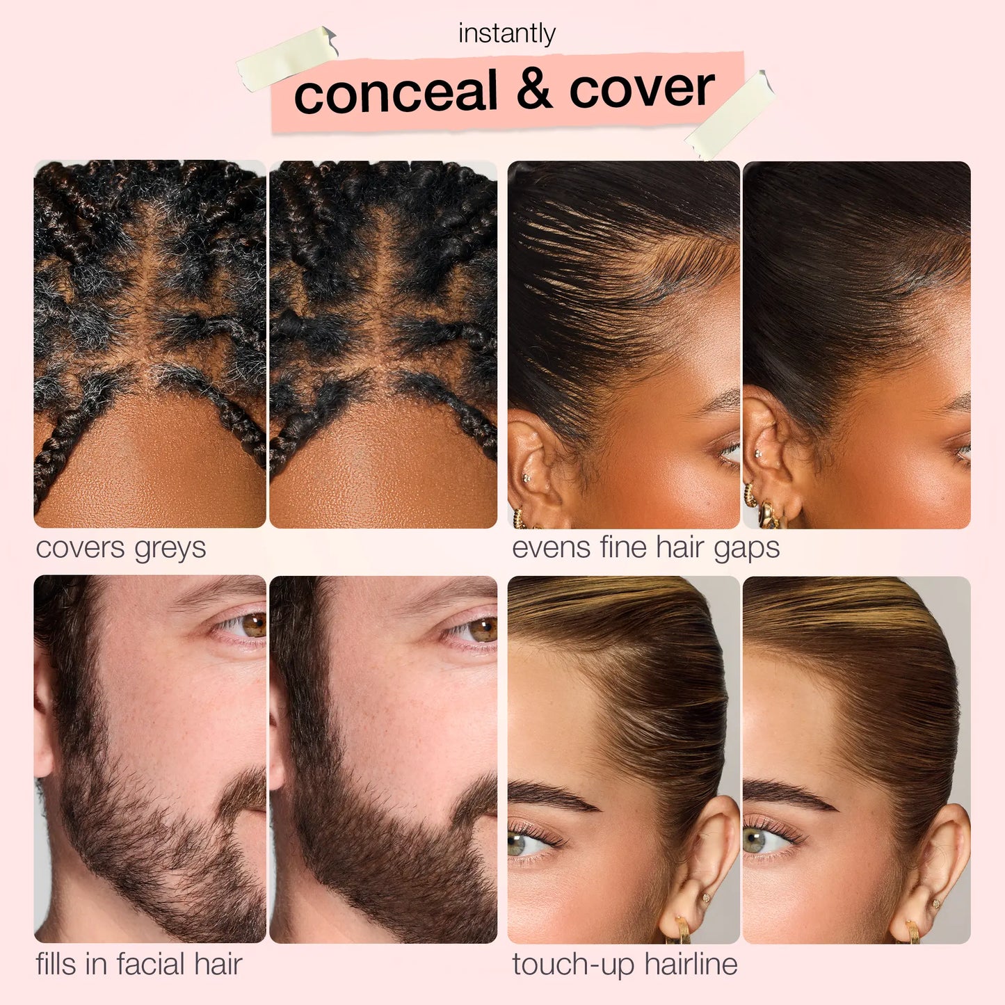 Instantly conceal and cover