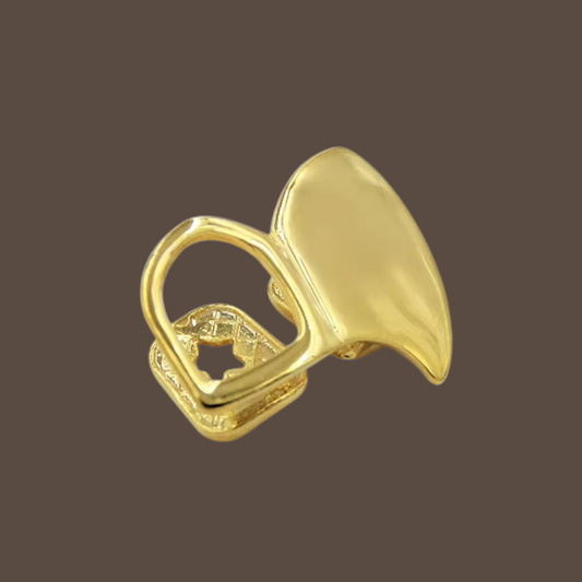 Hollow and Plated Canine Grillz