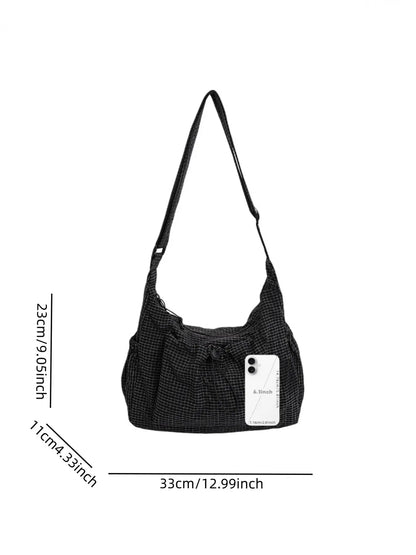 Sloane Plaid Crossbody Bag size guide