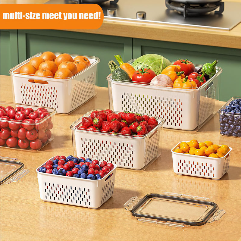 Crispera containers on counter