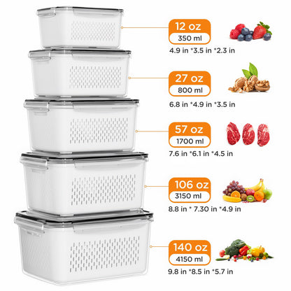 Crispera Produce Keeper (5pc Set)
