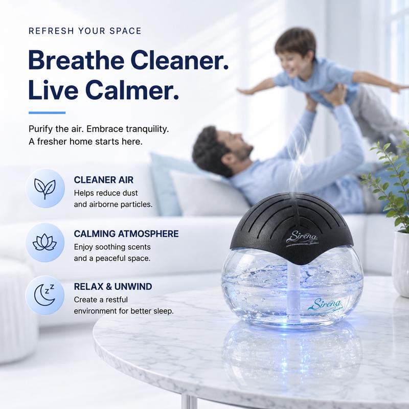 Aquora Water Air Purifier in living room