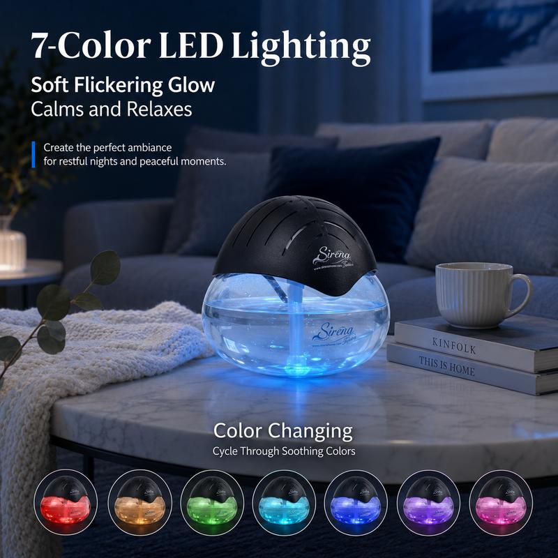 Aquora Water Air Purifier 7-color LED glow