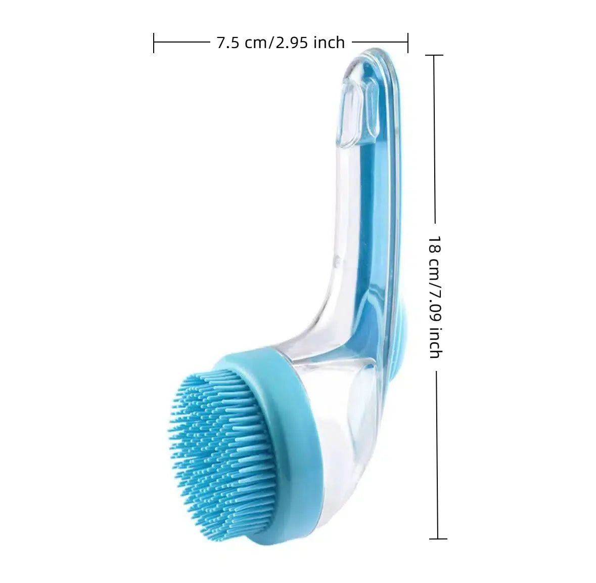 SudsPaw Bath Brush - dimensions