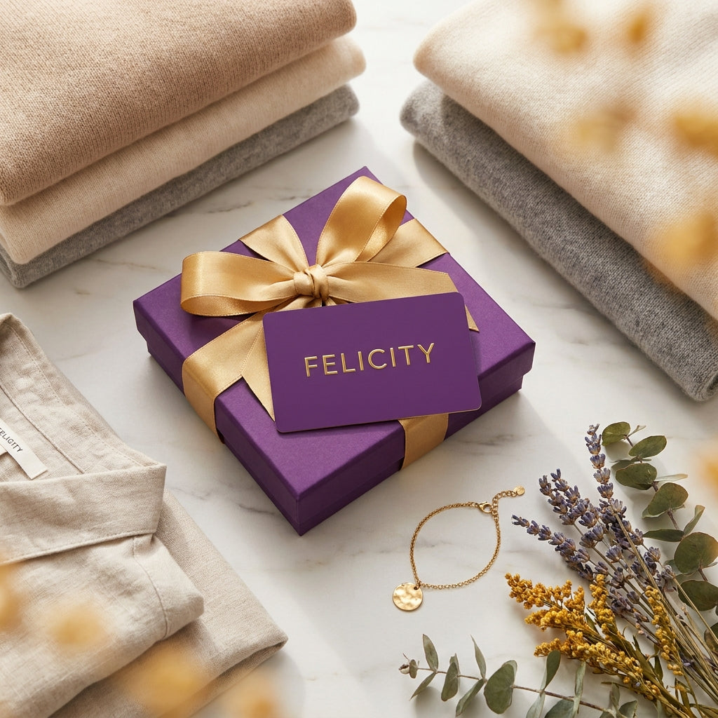 Felicity Exclusive member perks flat lay