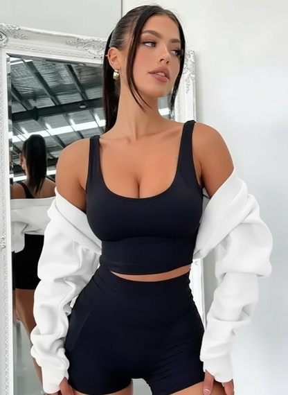 Sculpt Sleeve Crop