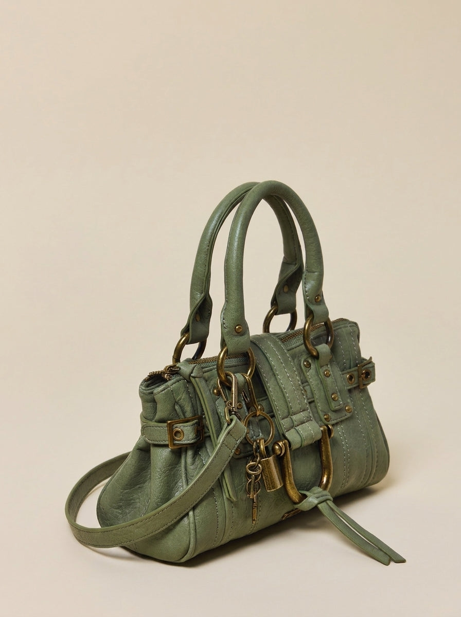 Margot Crossbody Bag - Green angle