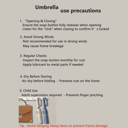 Umbrella use precautions