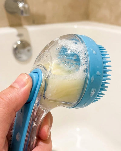 SudsPaw built-in soap dispenser close-up