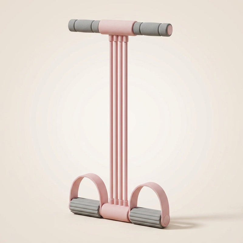 Tone Slimming Band pedal resistance trainer in blush pink