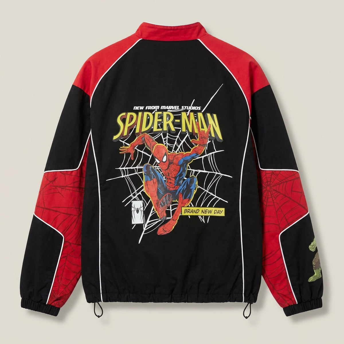 Venora Spider Track Jacket back view with Spider-Man print