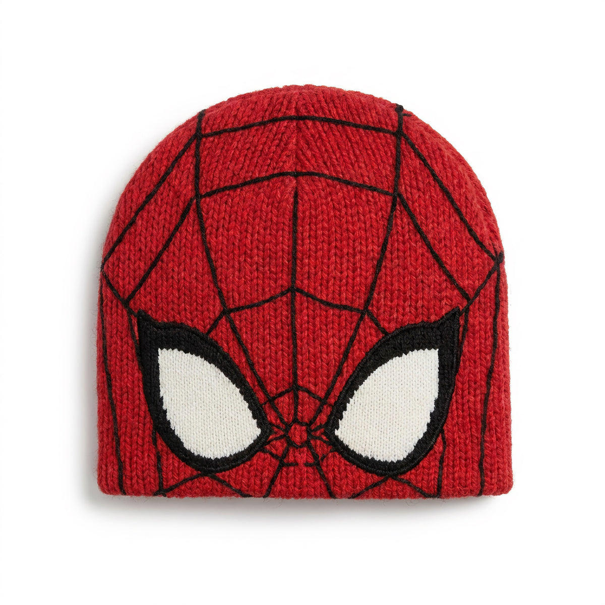 Webline Knit Beanie in Red Mask